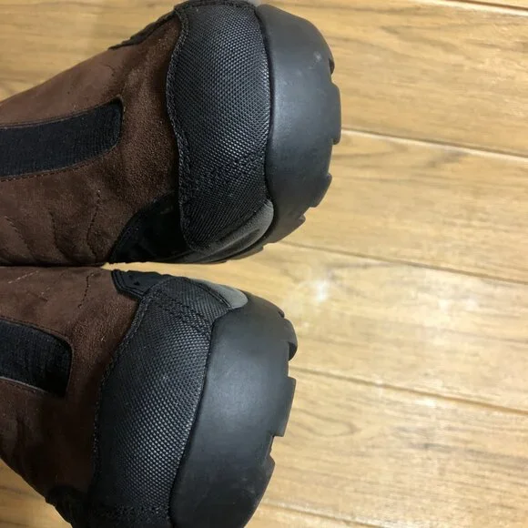 Teva men brown and black leather clogs, round toe, size 10.5  display picture 1